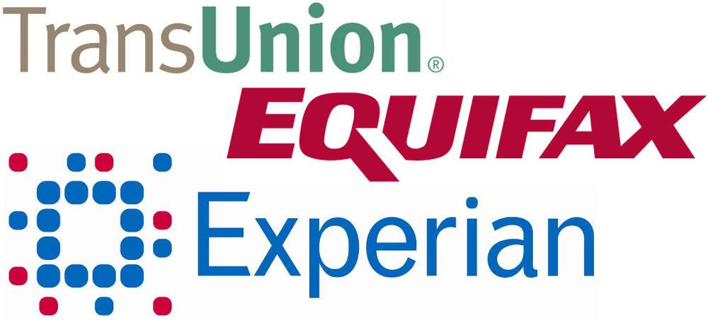 Equifax, Experian y TransUnion Logos